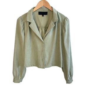 Kendall + Kyle Faux Suede Crop Shacket